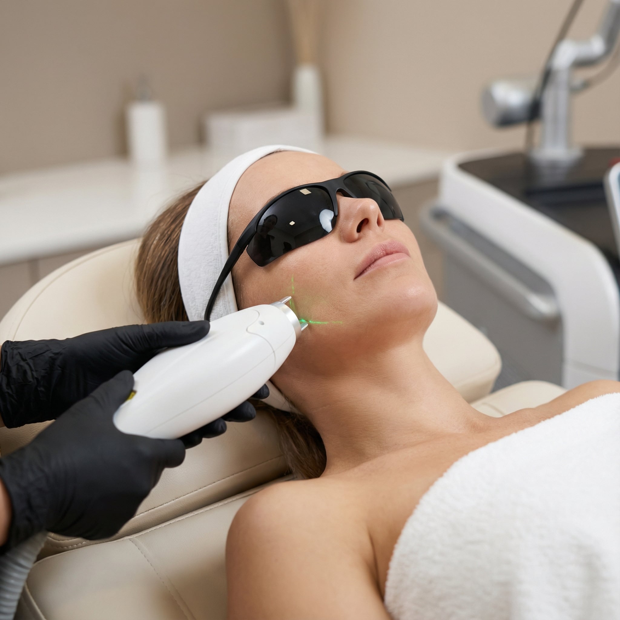 Laser pour les rides, pores dilatés et cicatrices d'acné - Médecine esthétique personnalisée à la Clinique La Marina L'Isle-Adam